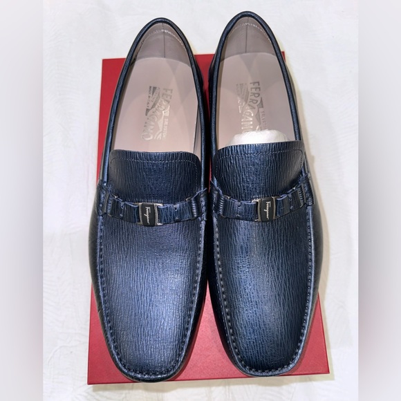 Salvatore Ferragamo Other - Salvatore Ferragamo - Navy Pebble Calf